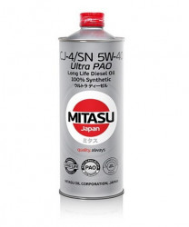 Купить Моторное масло Mitasu MJ-211 ULTRA PAO DIESEL 5W-40 1л  в Минске.