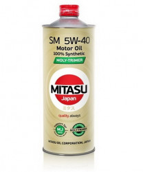 Купить Моторное масло Mitasu MJ-M12 MOLY-TRiMER SM 5W-40 1л  в Минске.