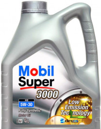 Купить Моторное масло Mobil Super 3000 XE 5W-30 GSP 4л  в Минске.