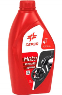 Купить Моторное масло CEPSA Moto 4T Ruta 66 20W-40 1л  в Минске.