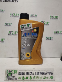 Купить Моторное масло Alpine RLS 0W-20 1л  в Минске.