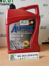 Купить Моторное масло Alpine Special R 5W-30 5л  в Минске.