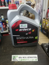 Купить Моторное масло Ardeca SYNTH-ULTRA 5W-30 5л  в Минске.
