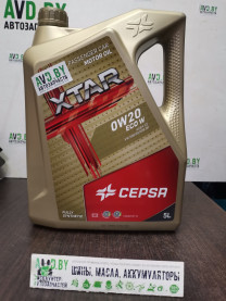 Купить Моторное масло CEPSA Xtar ECO W 0W-20 5л  в Минске.