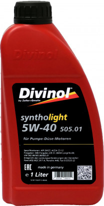 Купить Моторное масло Divinol Syntholight 505.01 5W-40 1л  в Минске.