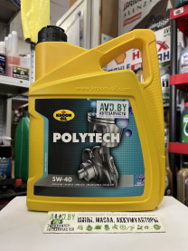 Купить Моторное масло Kroon Oil Poly Tech 5W-40 5л  в Минске.