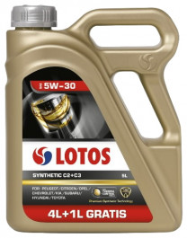 Купить Моторное масло Lotos Synthetic C2+C3 5W-30 5л  в Минске.