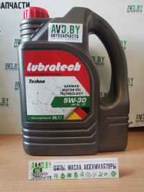 Купить Моторное масло Lubratech Techno 5W-30 5л  в Минске.