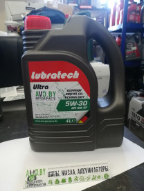 Купить Моторное масло Lubratech Ultra 5W-30 4л  в Минске.