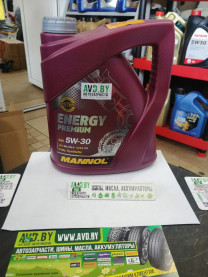 Купить Моторное масло Mannol Energy Premium 5w30 4л  в Минске.