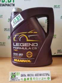 Купить Моторное масло Mannol Legend Formula C5 0W-20 5л  в Минске.