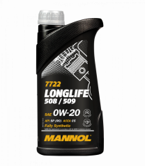 Купить Моторное масло Mannol LongLife 508/509 0W-20 1л  в Минске.