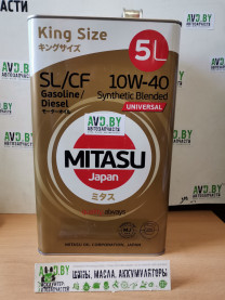 Купить Моторное масло Mitasu MJ-125 10W-40 5л  в Минске.