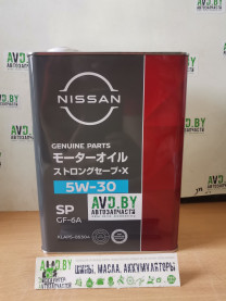 Купить Моторное масло Nissan SP Strong Save X 5W-30 (KLAP505304) 4л  в Минске.