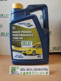 Купить Моторное масло North Sea Lubricants Wave Power Performance 10W-40 4л  в Минске.