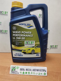 Купить Моторное масло North Sea Lubricants Wave Power Performance LL 5W-30 4л  в Минске.