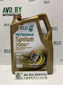 Купить Моторное масло Petronas Syntium 7000 E 0W-40 5л  в Минске.