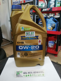 Купить Моторное масло Ravenol Eco Synth EHS 0W-20 4л  в Минске.