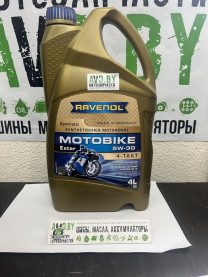 Купить Моторное масло Ravenol Motobike 4-T Ester 5W-30 4л  в Минске.