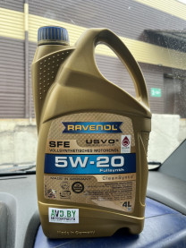 Купить Моторное масло Ravenol SFE 5W-20 4л  в Минске.