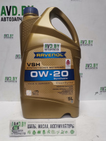 Купить Моторное масло Ravenol VSH 0W-20 5л  в Минске.