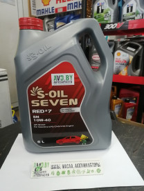 Купить Моторное масло S-OIL SEVEN RED7 10W-40 6л  в Минске.