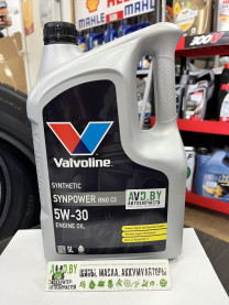 Купить Моторное масло Valvoline SynPower RNO C3 5W-30 5л  в Минске.