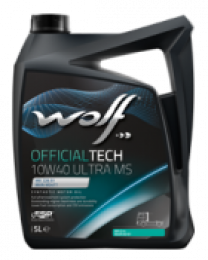 Купить Моторное масло Wolf Official Tech Ultra MS 10W-40 5л  в Минске.