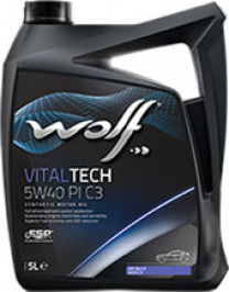 Купить Моторное масло Wolf Vital Tech 5W-40 PI C3 5л  в Минске.