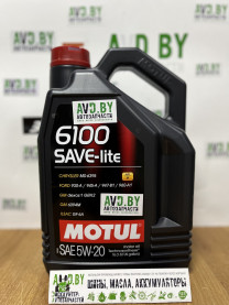 Купить Моторное масло Motul 6100 Save-Lite 5W-20 5л  в Минске.