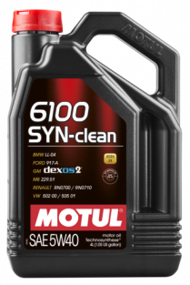 Купить Моторное масло Motul 6100 Syn-Clean 5W-40 5л  в Минске.