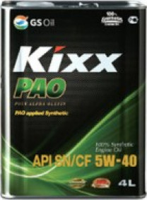 Купить Моторное масло Kixx PAO 5W-40 4л  в Минске.