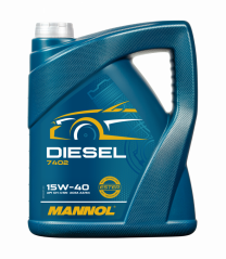 Купить Моторное масло Mannol Diesel 15W-40 API CG-4/CF-4/CF/SL 5л  в Минске.