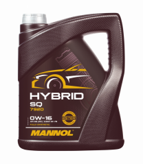 Купить Моторное масло Mannol Hybrid SP 0W-16 Ester 5л  в Минске.