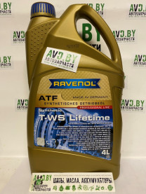 Купить Трансмиссионное масло Ravenol ATF T-WS Lifetime 4л  в Минске.