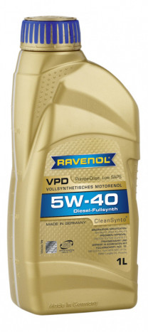 Купить Моторное масло Ravenol VPD 5W-40 1л  в Минске.