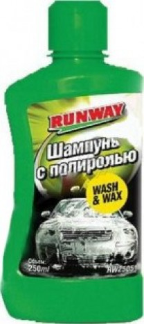 Купить Автокосметика и аксессуары Runway Racing Шампунь с полиролью 250мл (RW2505)  в Минске.