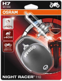 Купить Лампы автомобильные Osram Night Racer 110 H7 motorcycle 1шт (64210NR1-01B)  в Минске.