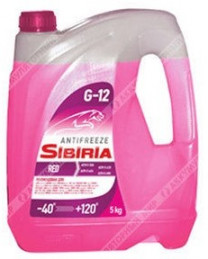 Купить Охлаждающие жидкости SIBIRIA G-12 -40 красный 5л  в Минске.