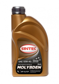 Купить Моторное масло SINTEC Молибден 10W-40 SJ/CF 1л  в Минске.