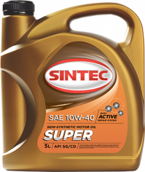 Купить Моторное масло SINTEC Супер 10W-40 SG/CD 5л  в Минске.