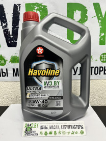 Купить Моторное масло Texaco Havoline Ultra 5W-40 4л  в Минске.