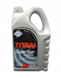 Купить Моторное масло Fuchs Titan Supersyn Longlife 0W-40 5л  в Минске.