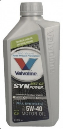 Купить Моторное масло Valvoline SynPower MST C3 5W-40 1л  в Минске.