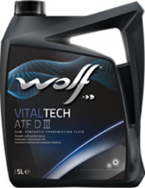 Купить Трансмиссионное масло Wolf VitalTech ATF DIII 5л  в Минске.