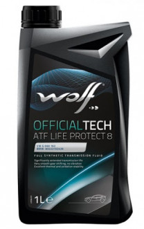 Купить Трансмиссионное масло Wolf OfficialTech ATF Life Protect 8 1л  в Минске.