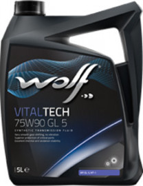 Купить Трансмиссионное масло Wolf VitalTech 75W-90 GL 5 5л  в Минске.
