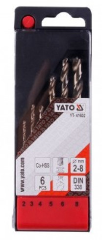 Купить Аксессуары для инструмента Yato Набор сверл по металлу 6 предметов (YT-41602)  в Минске.
