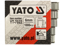 Купить Аксессуары для инструмента Yato Скоба крепежная для степлера П-образная 1000шт (YT-7022)  в Минске.